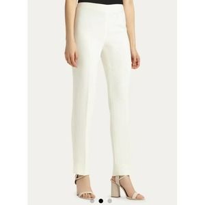 LAFAYETTE 148 NEW YORK Bleecker Slim-Leg Pant In Cream Women's Size 2 NWOT